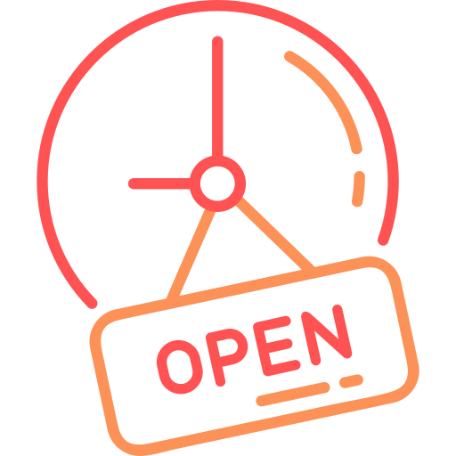 Open 24 hours Generic Outline Color icon