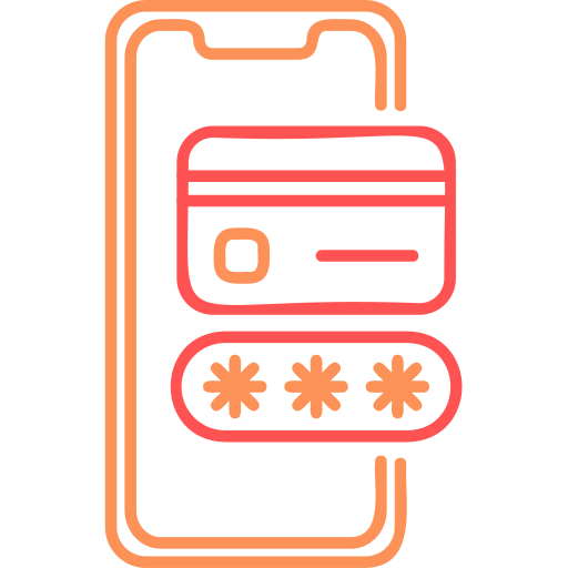 Pay by card Generic Outline Color icon