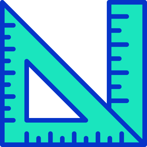 regla triangular Generic Fill & Lineal icono