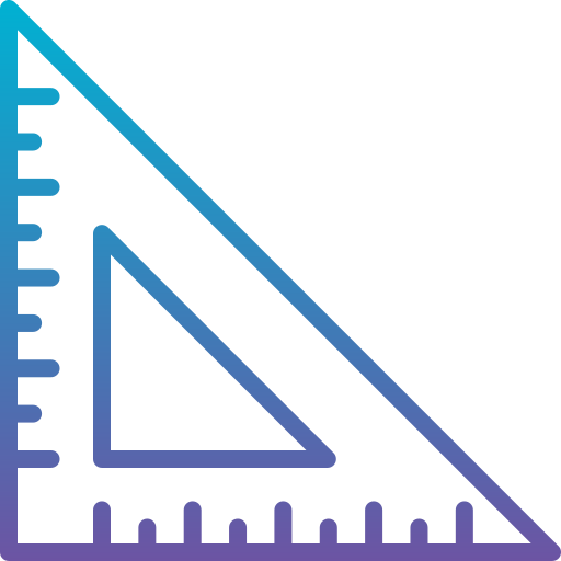 regla triangular Generic Gradient icono