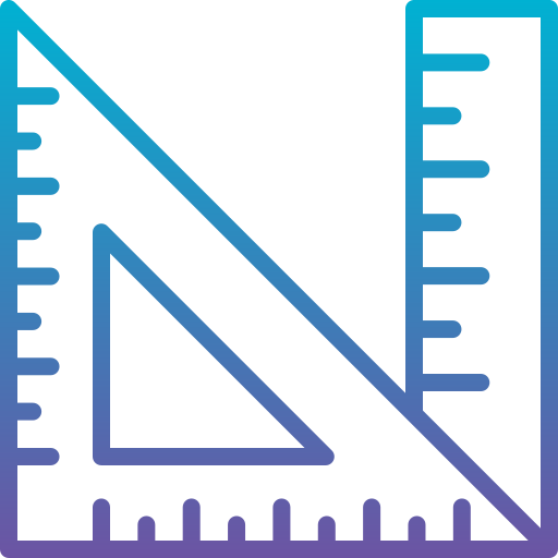dreieckiges lineal Generic Gradient icon