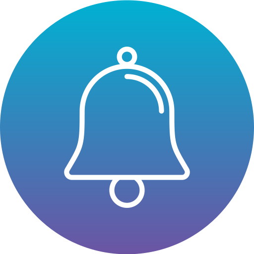 campana del colegio Generic Flat Gradient icono