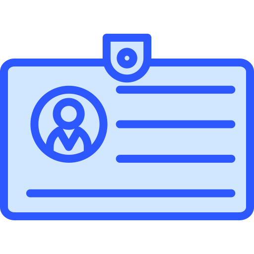 id-kaart Generic Blue icoon