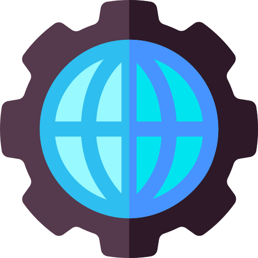 Świat Basic Rounded Flat ikona