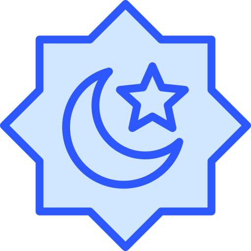 muçulmano Generic Blue Ícone