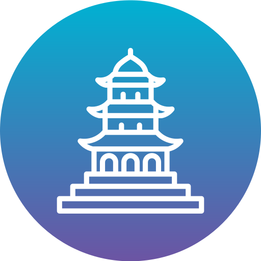 pagoda Generic Flat Gradient icono