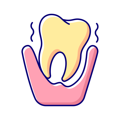 enfermedad periodontal Generic Thin Outline Color icono
