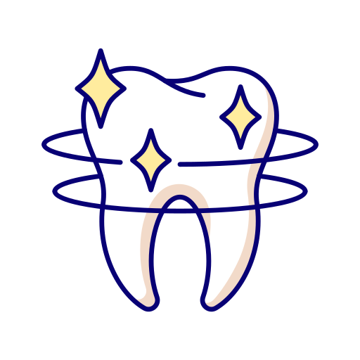 Чистый зуб Generic Thin Outline Color иконка
