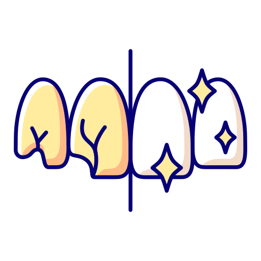 歯 Generic Thin Outline Color icon