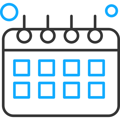 calendrier Generic Outline Color Icône