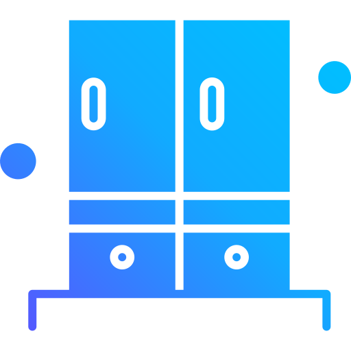 Filling cabinet Generic Flat Gradient icon