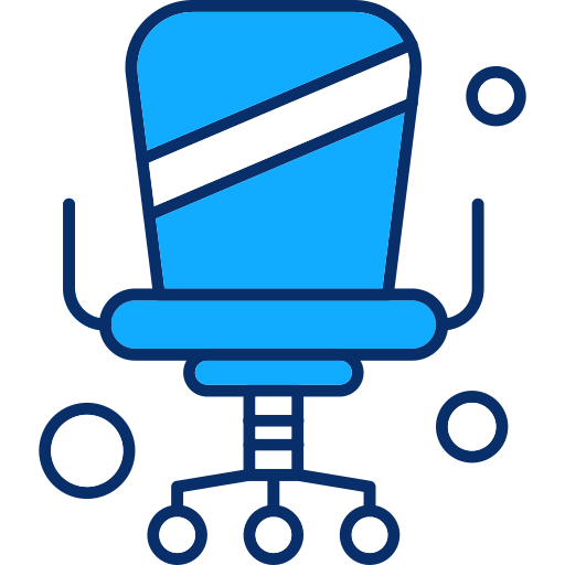 사무실 의자 Generic Blue icon