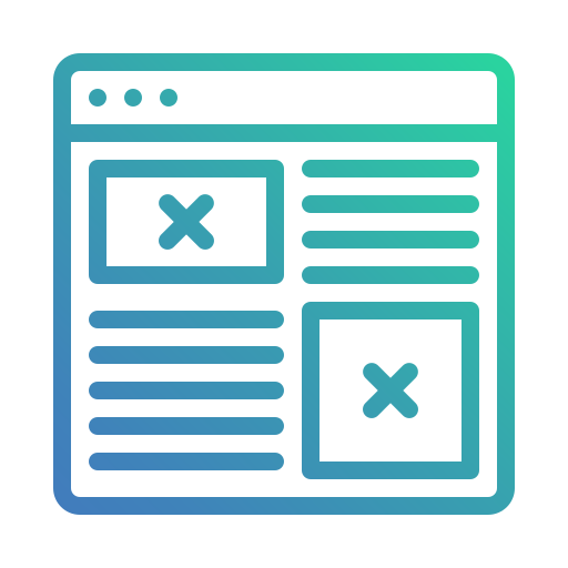 웹사이트 디자인 Generic Gradient icon