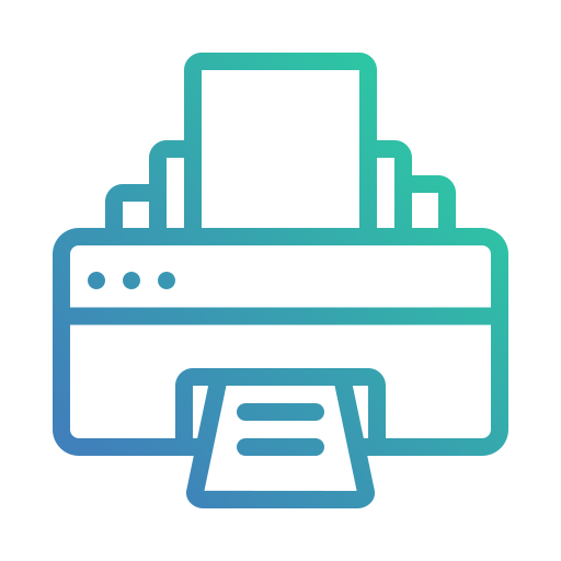 printer Generic Gradient icoon