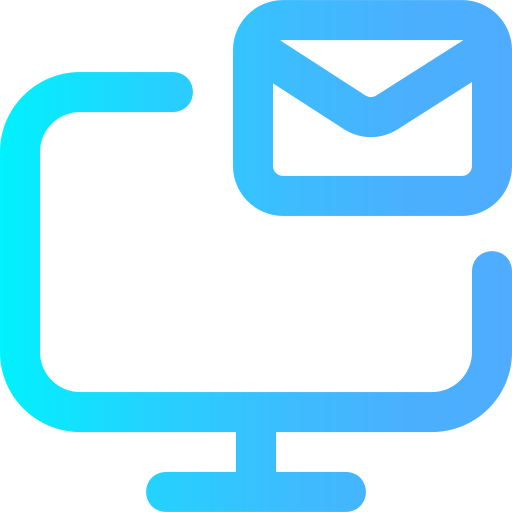 correo electrónico Super Basic Omission Gradient icono