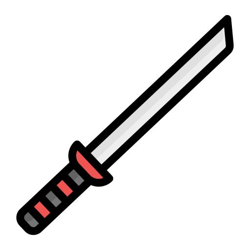 카타나 Generic Outline Color icon