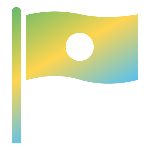 bandiera del giappone Generic Flat Gradient icona