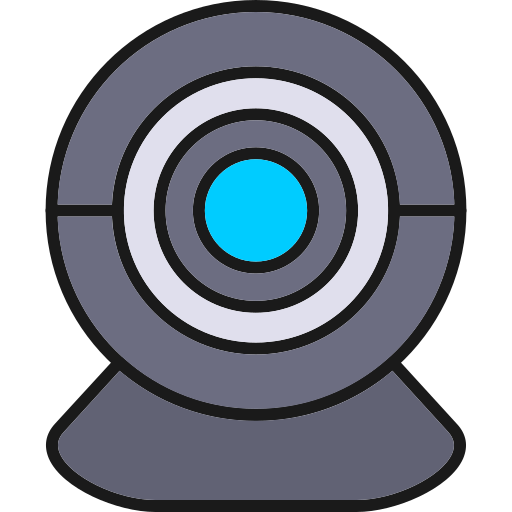 Web cam Generic Outline Color icon