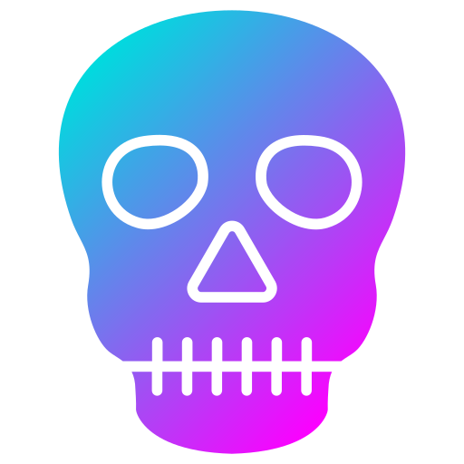 schedel Generic Flat Gradient icoon