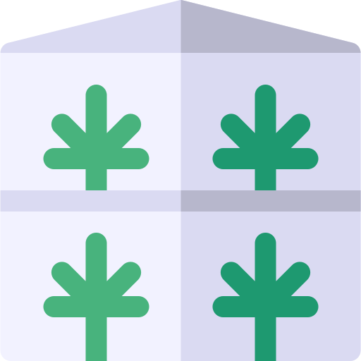 Greenhouse Basic Rounded Flat icon