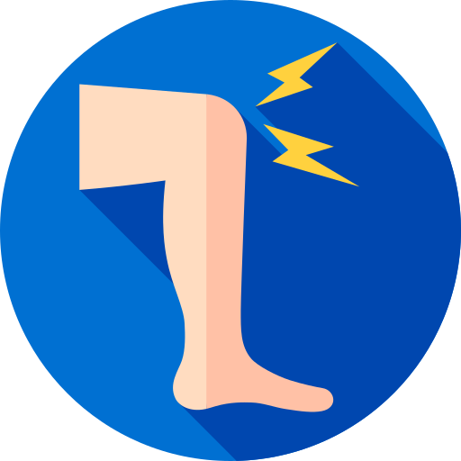 膝 Flat Circular Flat icon