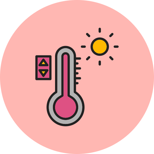 controllo della temperatura Generic Circular icona