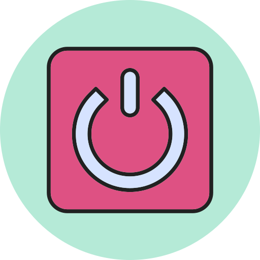 botón de encendido Generic Circular icono