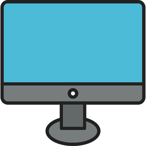 pantalla del monitor Generic Outline Color icono
