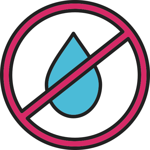 水がない Generic Outline Color icon