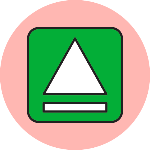 símbolo de expulsión Generic Circular icono
