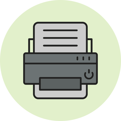impresora Generic Circular icono