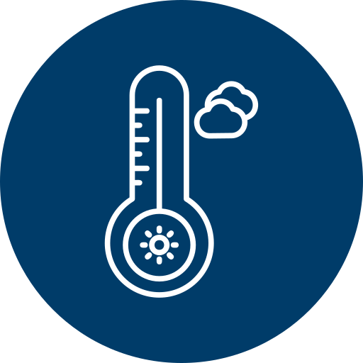 temperatura caliente Generic Circular icono