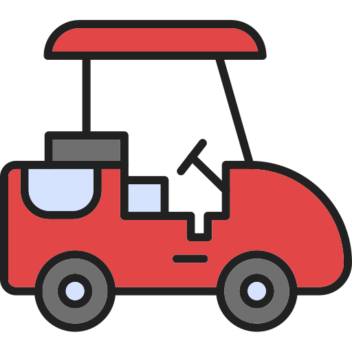 carrello da golf Generic Outline Color icona