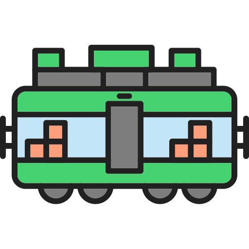 treno merci Generic Outline Color icona