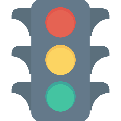 Traffic light Dinosoft Flat icon