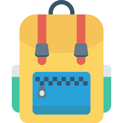 School bag Dinosoft Flat icon