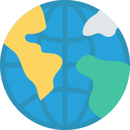 지구 Dinosoft Flat icon