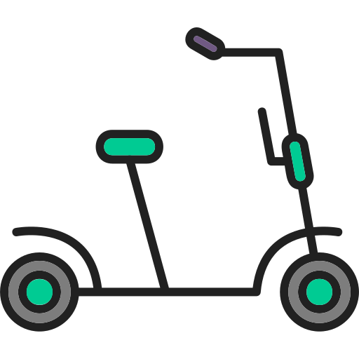 kick-scooter Generic Outline Color icoon