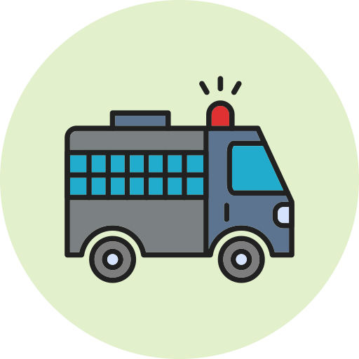 polizeiwagen Generic Circular icon