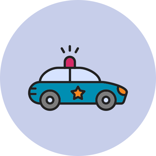警察車両 Generic Circular icon