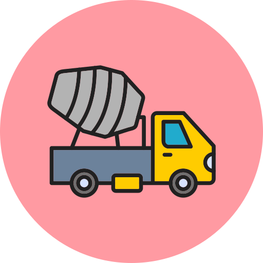 시멘트 트럭 Generic Circular icon