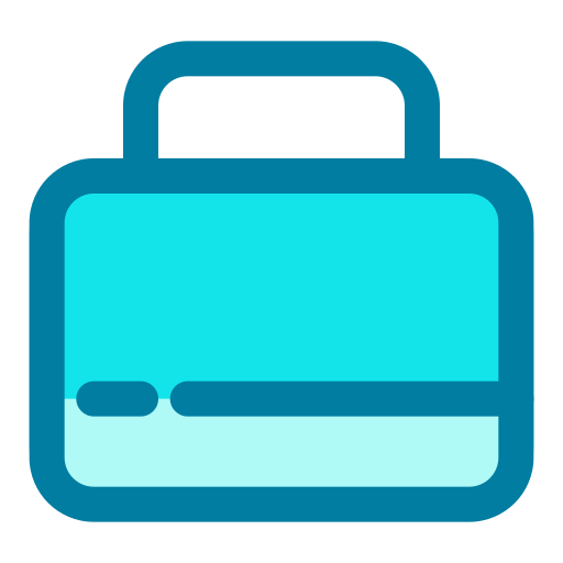 서류 가방 Generic Blue icon