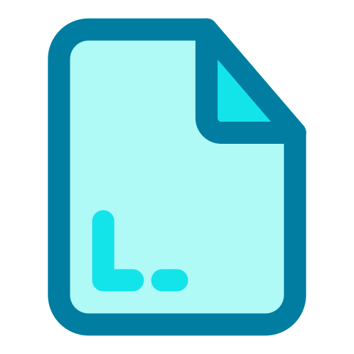 File Generic Blue icon