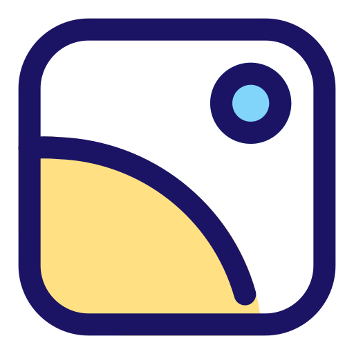 Image Generic Outline Color icon