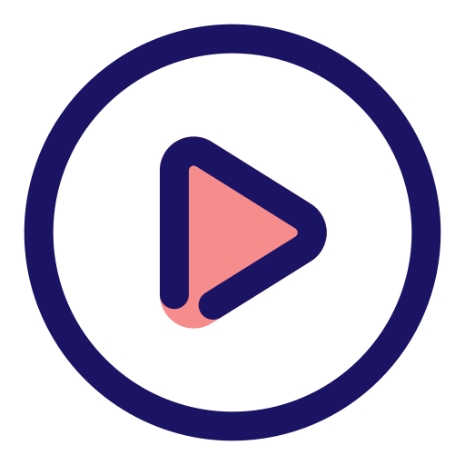 video Generic Outline Color icono