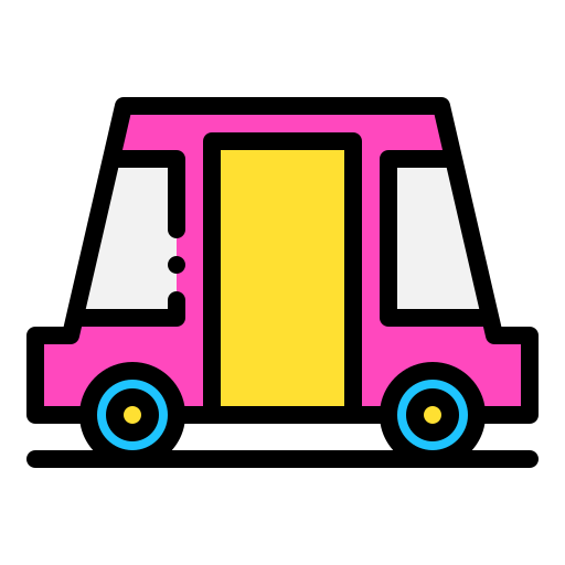 Car Generic Outline Color icon