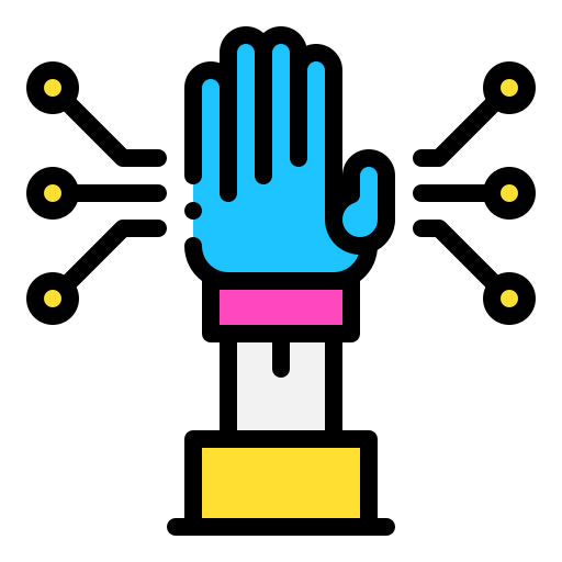 handschoen Generic Outline Color icoon