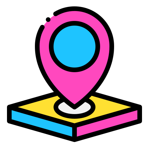 Location mark Generic Outline Color icon