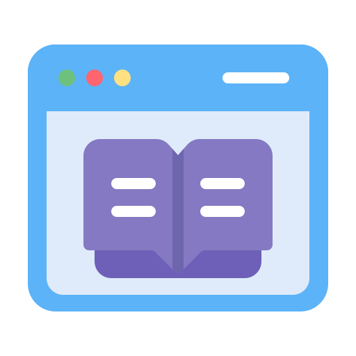 e-boek Generic Flat icoon