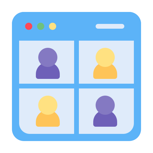 online bijeenkomst Generic Flat icoon